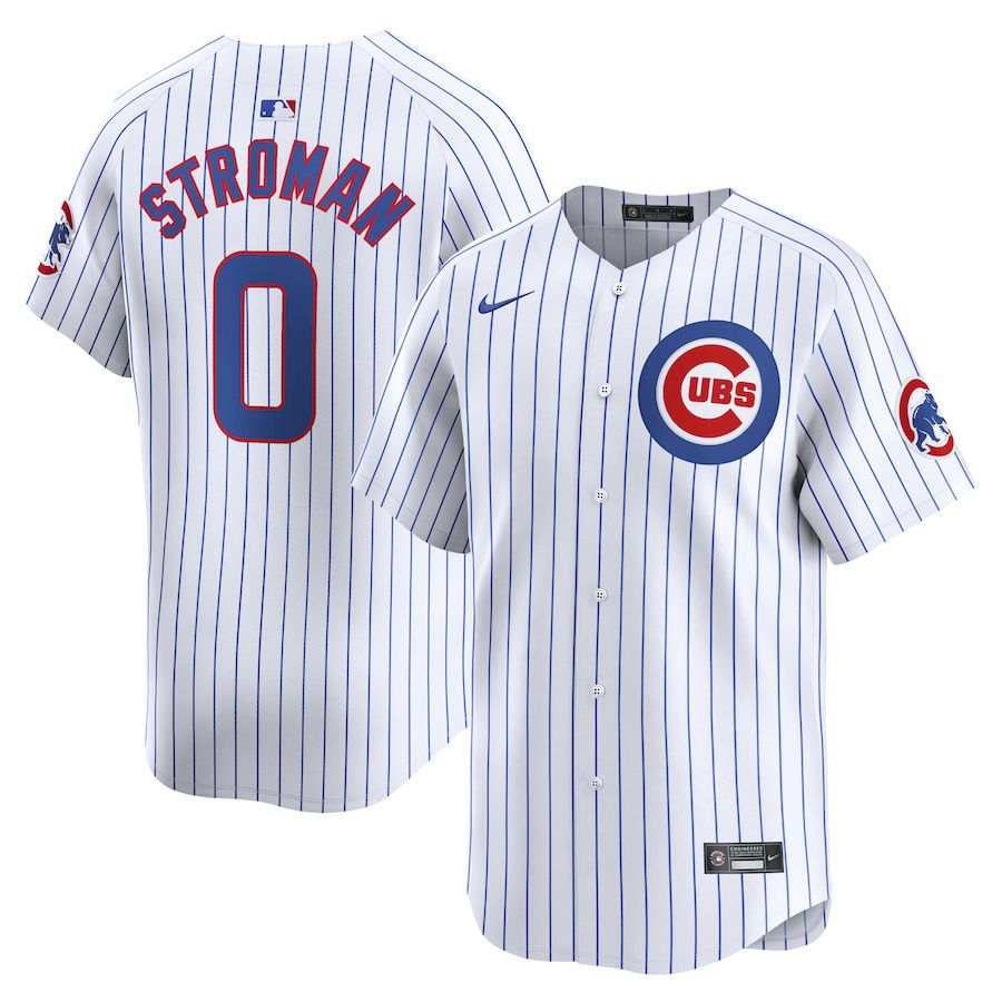 Men Chicago Cubs #0 Marcus Stroman Nike White Home Limited Player MLB Jersey->->MLB Jersey